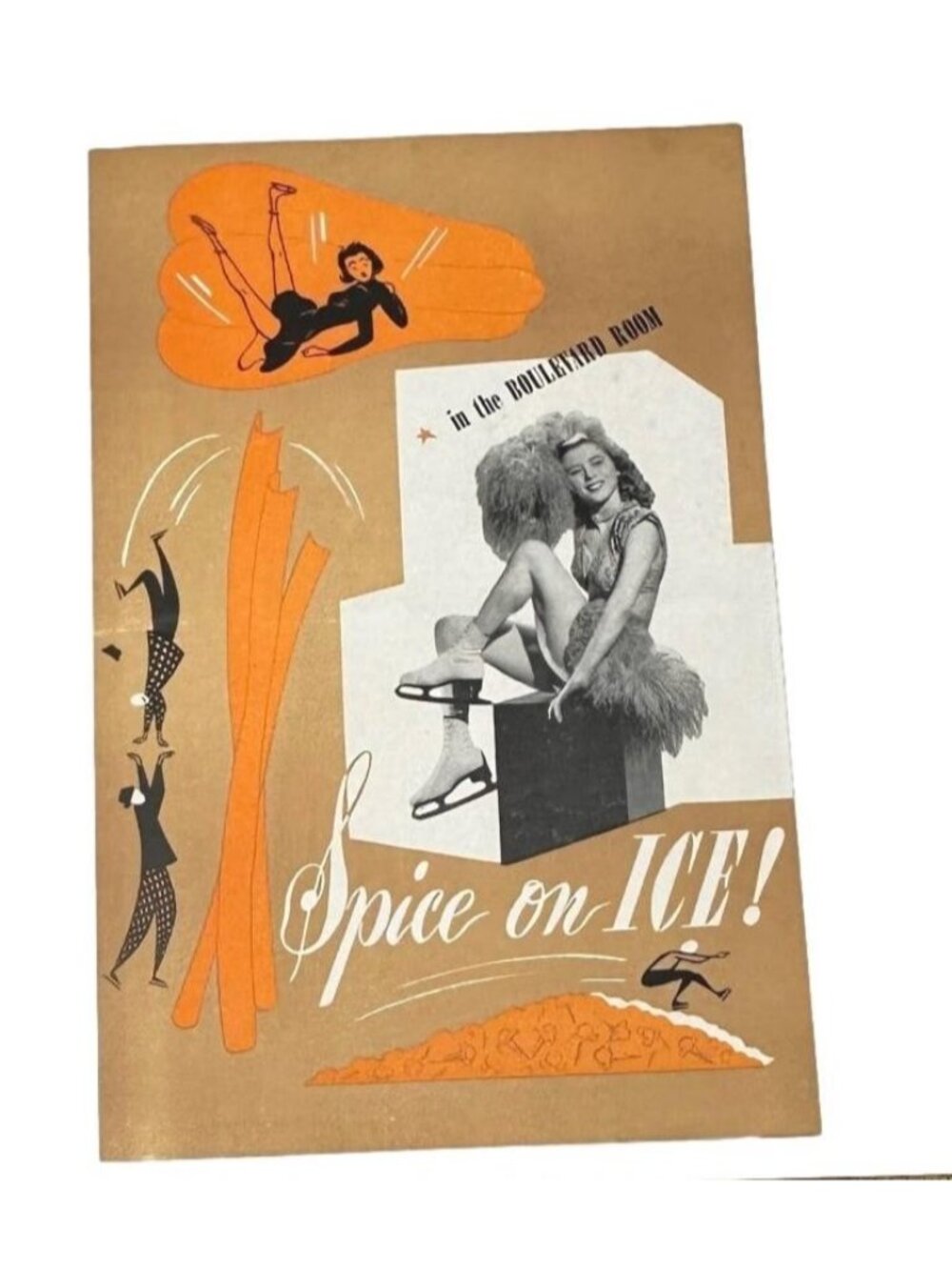 Spice On Ice Souvenir Program Jean Arlen Boulevard Room Chicago Maxwell 1950s